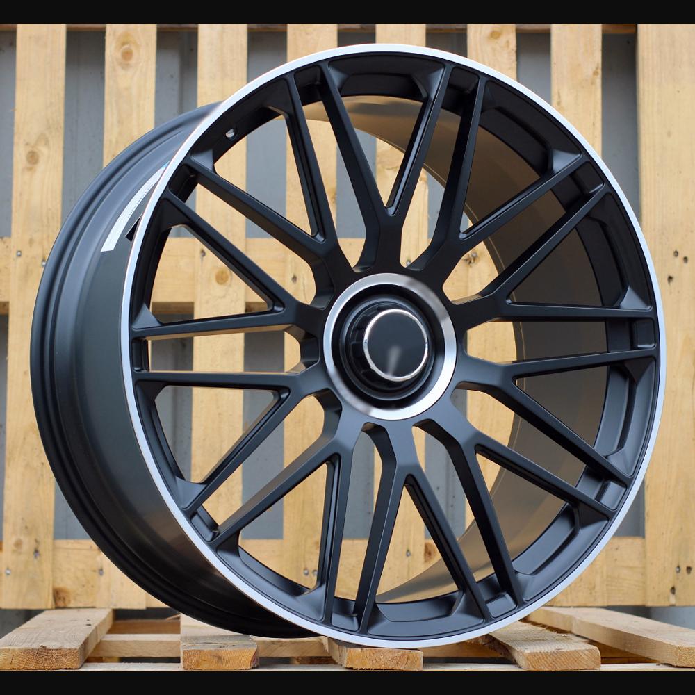 Felge R22x11J  5X112  ET  47  66.56  XFRGW5570  (FB1028J)  Black Matt+Polished Lip (BMPL)  For MER  (K7)  (FORGED (Rear+Front))
