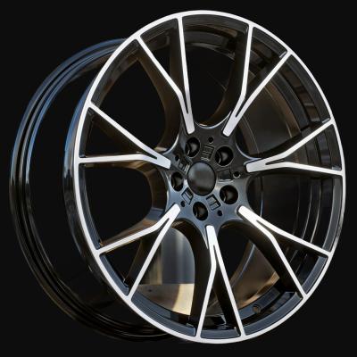 Alloy Wheel R18x8J  5X112  ET  30  66.6  B1617  (D7046)  Black Polished (MB)  For BMW