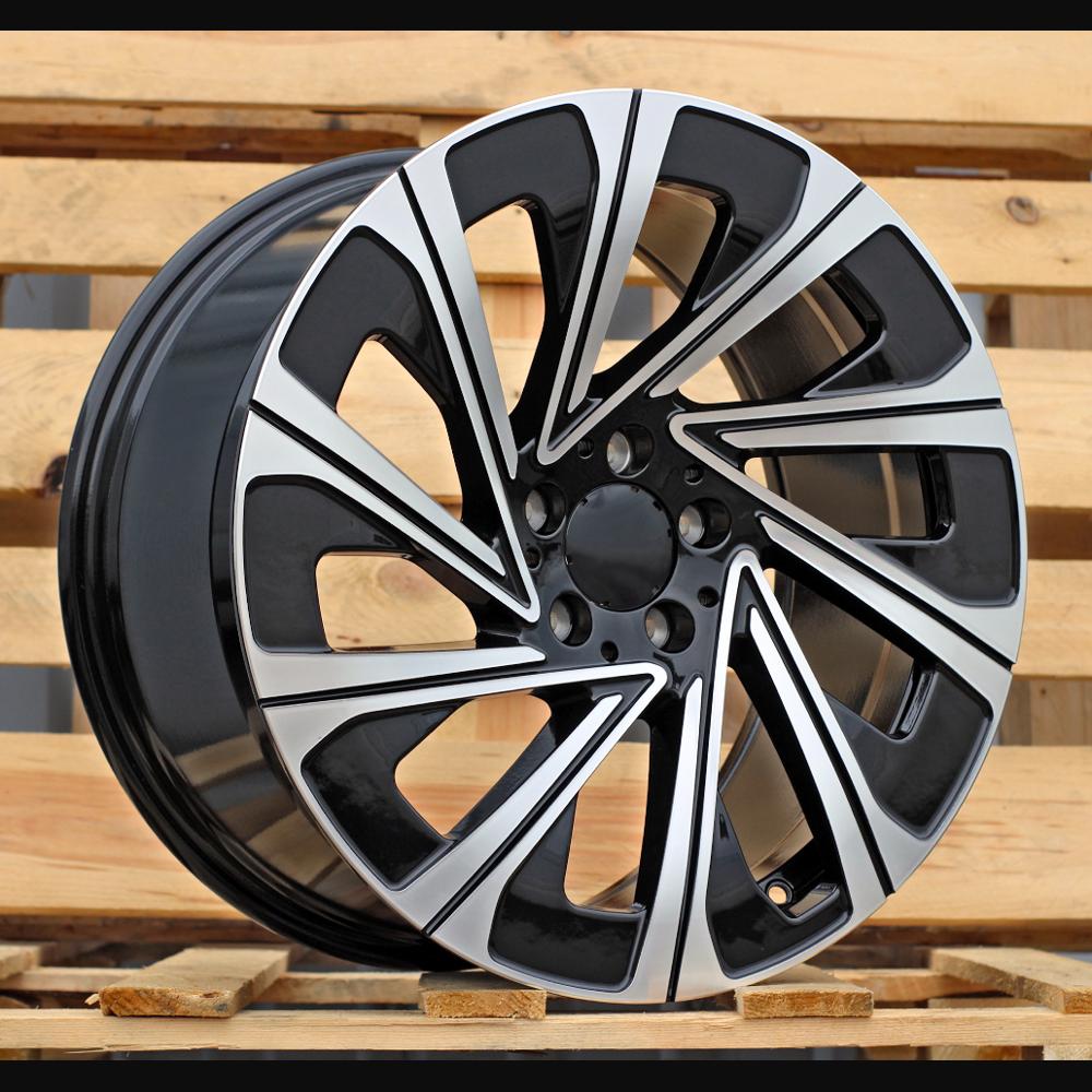 Alloy Wheel R19x8.5J  5X112  ET  35.5  66.6  H3141F  Black Polished (MB)  For MER  (K7)  (HYBRID FORGED New E class Rear+Front)
