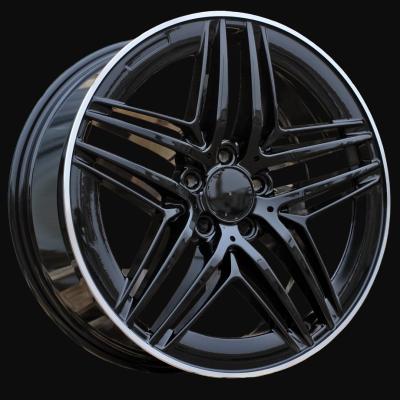 Alloy Wheel R19x8J  5X112  ET  52  66.6  IN3517F  (FBX443)  Black+Polished Lip (BLPL)  For MER  (M+S)  (HYBRID FORGED V-Class/Vito (max 1075kg))