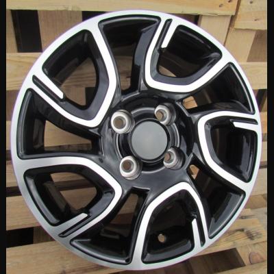 Alloy Wheel R14x6J  4X100  ET  35  54.1  XE186  Black Polished (MB)  For KIA  (R)