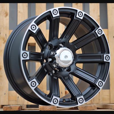 Alloy Wheel R17x8.5J  6X139.7  ET  0  110.1  Y0210  Black Half Matt+Polished Lip (BLHMPL)  For 4X4  (R)