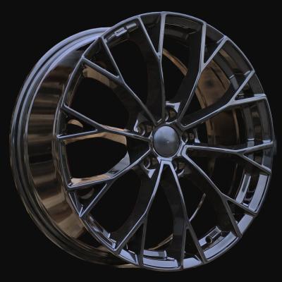 Alloy Wheel R17x7.5J  5X112  ET  51  57.1  3S1279  Black (BL)  For VW  (K2+R)  (HYBRID FORGED New Model)