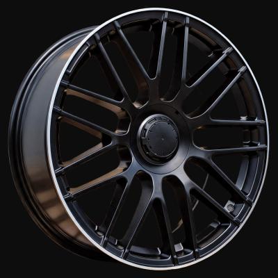 Alloy Wheel R18x8J  5X112  ET  45  66.6  B1268  (SW209)  Black Half Matt+Polished Lip (BLHMPL)  For MER  (K3)