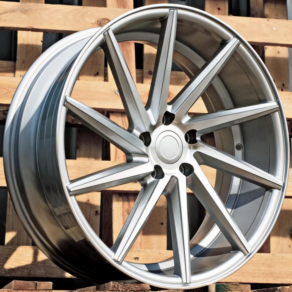 Alloy Wheel R20x8.5J  5X114.3  ET  35  73.1  B1058  Machined Silver (MS)  For RACIN  (Z1)  (LEFT SIDE (Style Vossen)(AKC 125 Eur))