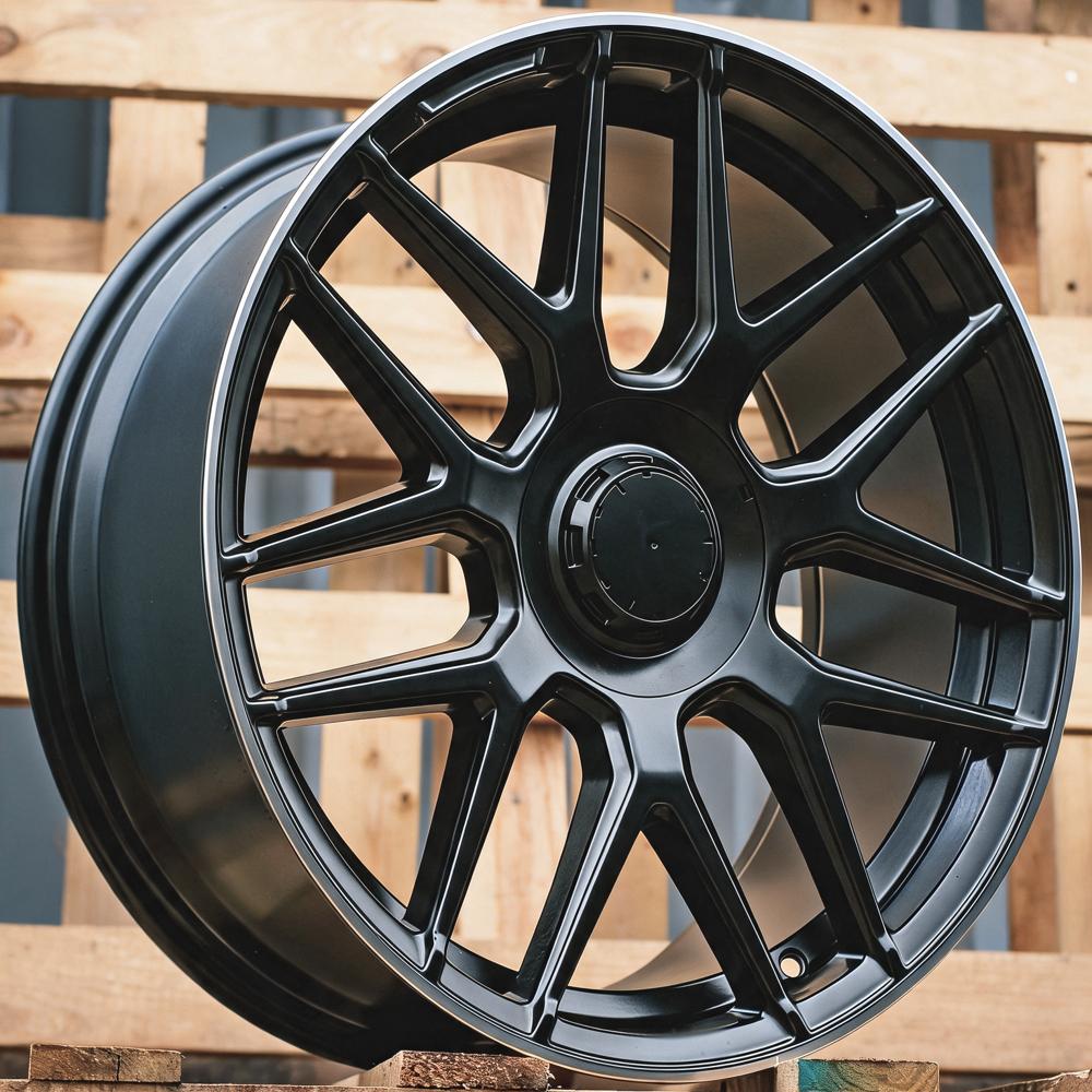 Alloy Wheel R19x8.5J  5X112  ET  45  66.6  B1258  Black Half Matt+Polished Lip (BLHMPL)  For MER  (Z4)