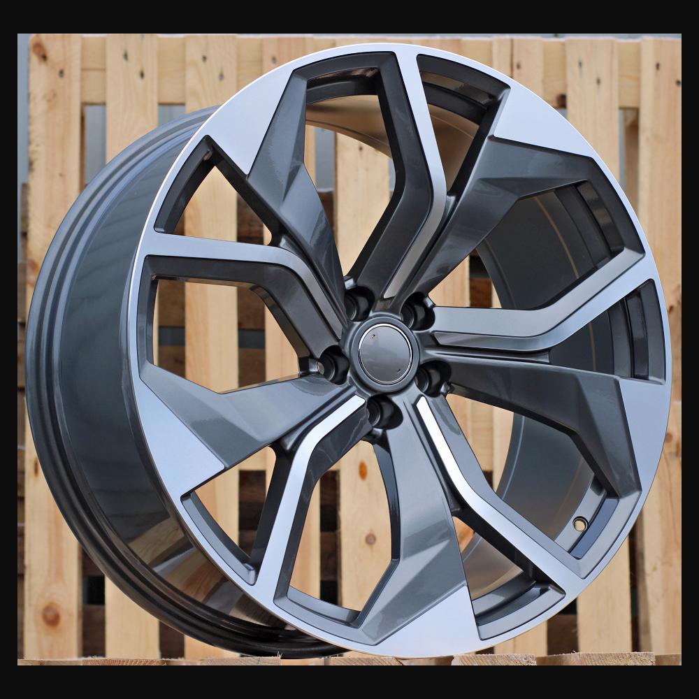 Alloy Wheel R20x9J  5X112  ET  25  66.5  B1637  (H3059F)  Grey Polished (MG)  For AUD  (K8)  (Q7/Q8 HYBRID FORGED)