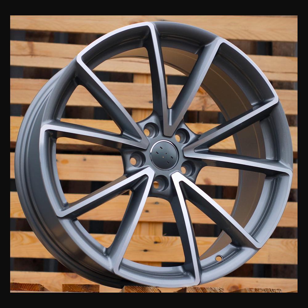 Alloy Wheel R17x7.5J  5X100  ET  39  57.1  BK703  Grey Polished Half Matt (MGHM)  For AUD  (D5+P)