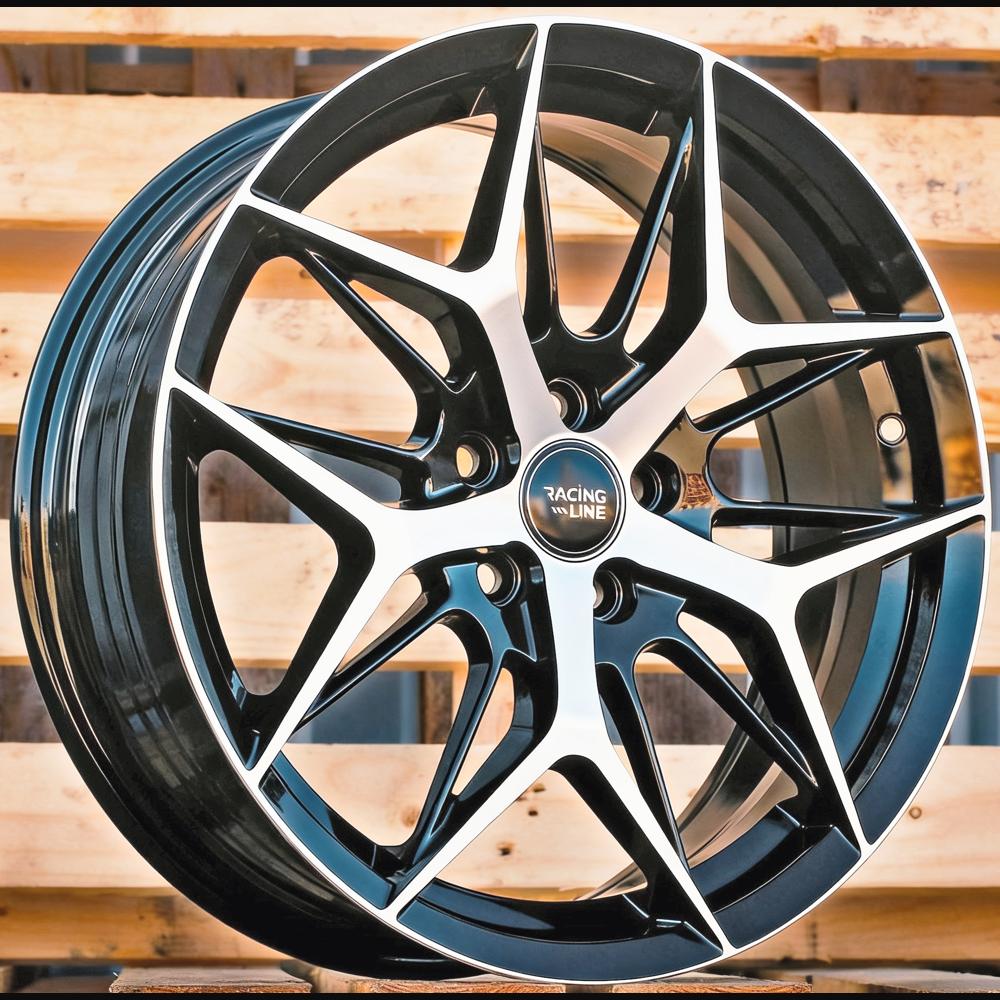 Alloy Wheel R17x7J  5X108  ET  40  67.1  FBX114  Black Polished (MB)  For RACIN  (M)  ((AKC 75 Eur)HYBRID FORGED)