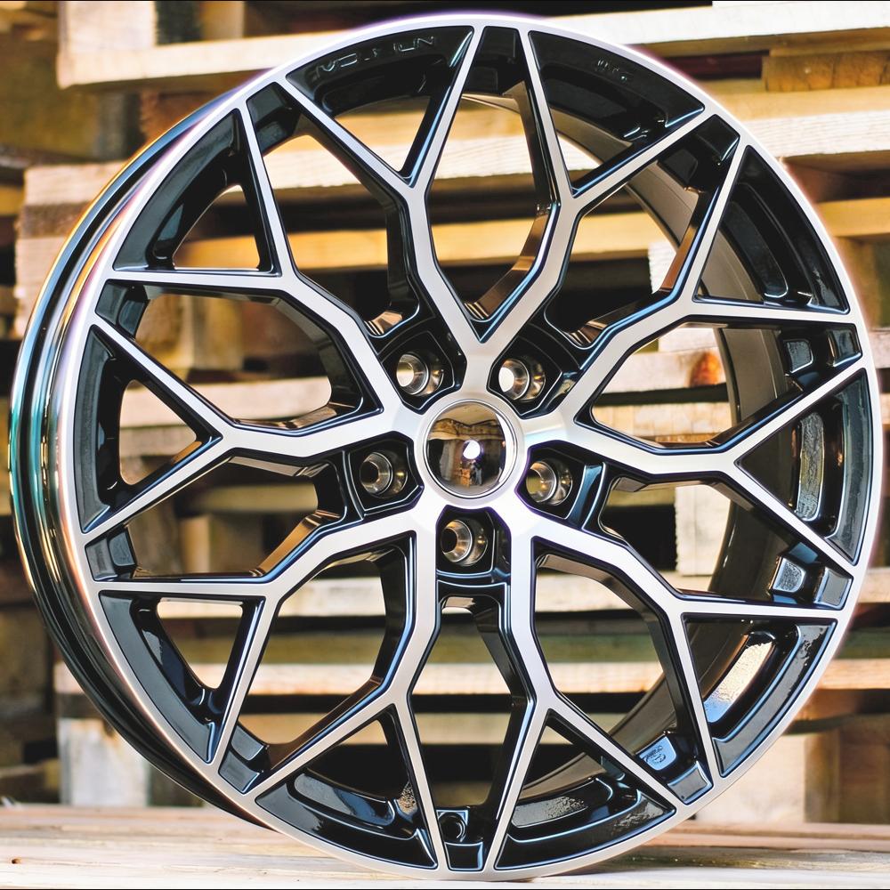 Alloy Wheel R19x8.5J  5X112  ET  40  66.6  H4101  (BY1920)  Black Polished (MB)  For RACIN  (Z3+Z6)  (Style Vossen)