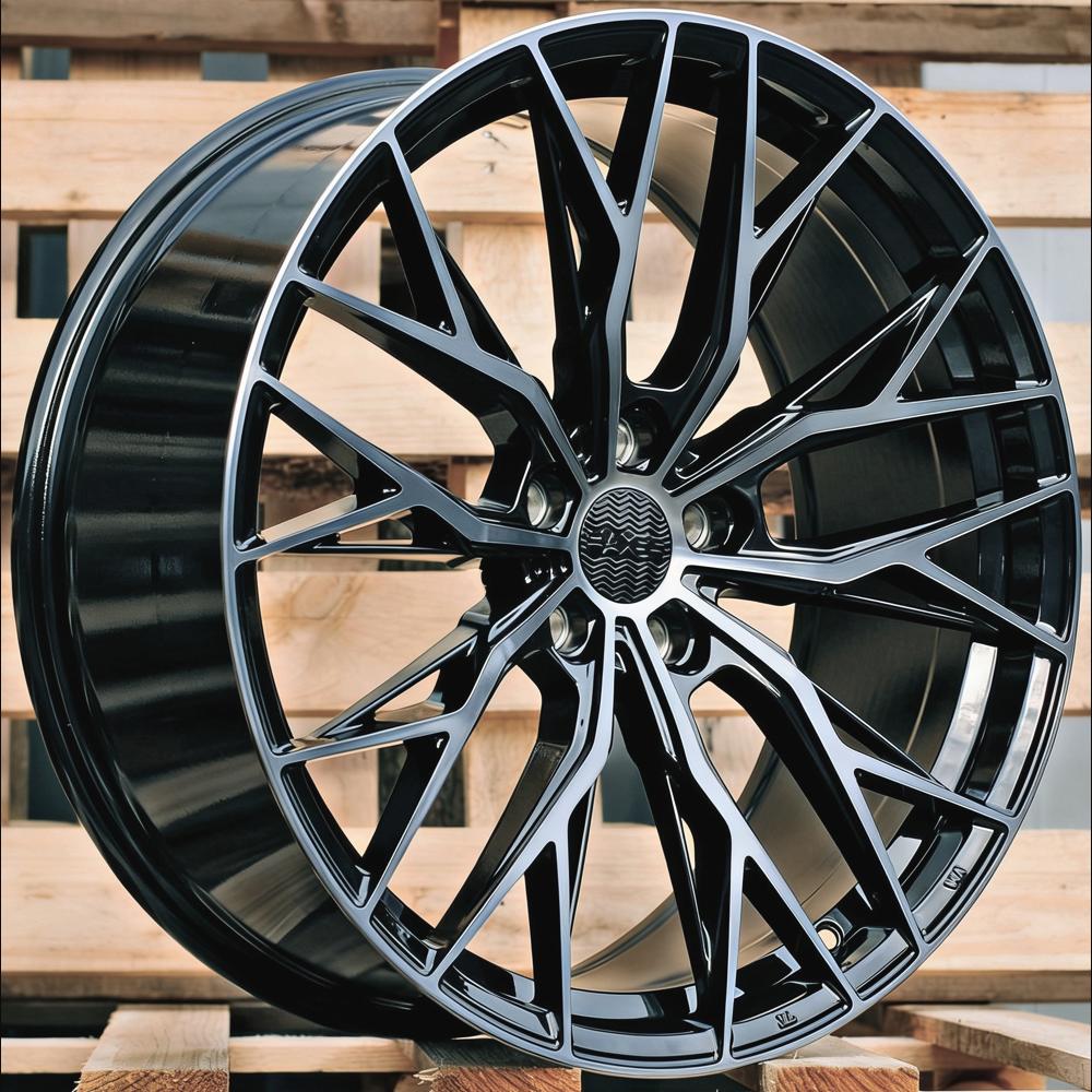 Alloy Wheel R19x8.5J  5X112  ET  40  66.6  HX042  (IN0387)  Black+Tinted Face (BLTF)  For HAXER  (Z3+Z4)