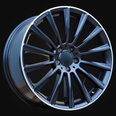 Ratlankis R20x8.5J  5X112  ET  43  66.6  B1048  Black Half Matt+Polished Lip (BLHMPL)  For MER  (P+Z2)  ((AKC 130 Eur))
