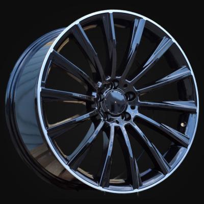 Ratlankis R17x7.5J  5X112  ET  45  66.6  B1048  (XFA25)  Black+Polished Lip (BLPL)  For MER  (R+P1)