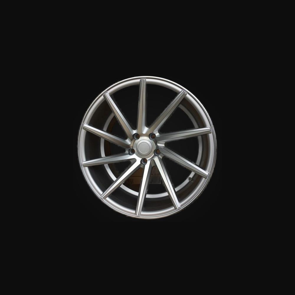 Ratlankis R19x8.5J  5X120  ET  35  72.6  B1058  Polished Silver+Powder Coating (MSPC)  For RACIN  (K5+K7+P)  (Left side)