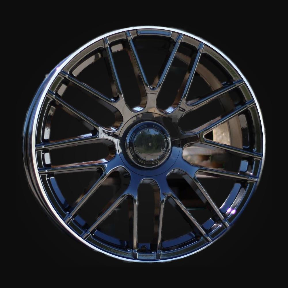 Wheel R17x7.5J  5X112  ET  35  66.5  B1268  (H3368F)  Black+Polished Lip (BLPL)  For MER  (Z3)  (HYBRID FORGED)