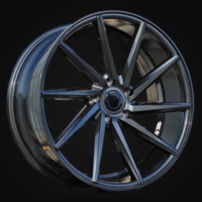 Ratlankis R20x8.5J  5X112  ET  30  66.5  B1058  Black (BL)  For RACIN  (Z7)  (LEFT SIDE (Style Vossen))