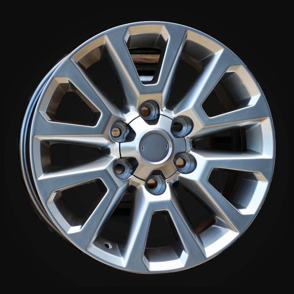 Ratlankis R18x7.5J  6X139.7  ET  25  106.1  B1072  (BK5881)  Hyper Black (HB)  For TOYOT  (K2)