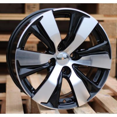 Ratlankis R16x6.5J  4X108J  ET  18  65.1  B1081  Black Polished (MB)  For PEUG  (P+Z4+Z3)
