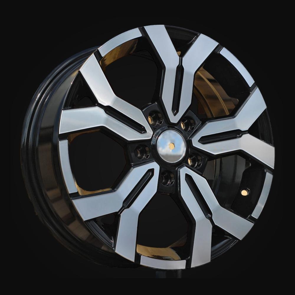 Ratlankis R17x6.5J  5X114.3  ET  50  66.1  B1110  Black Polished (MB)  For DACIA  (P)