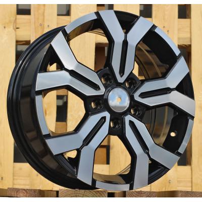 Ratlankis R16x6.5J  5X114.3J  ET  50  66.1  B1110  Black Polished (MB)  For DACIA  (R)  (New MODEL)