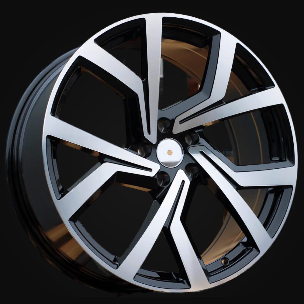 Ratlankis R14x6J  5X100  ET  38  57.1  B1154  (BK5125)  Black Polished (MB)  For VW  (R)