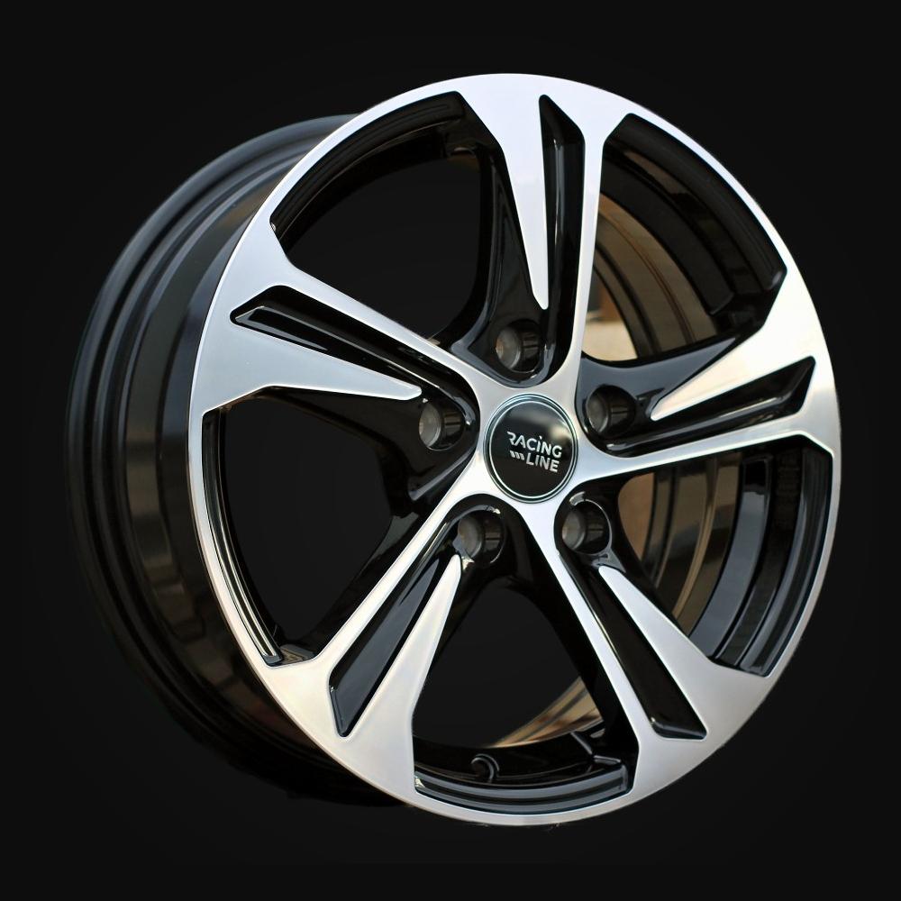 Ratlankis R15x6J  4X108  ET  45  63.3  B1242  Black Polished (MB)  For RACIN  (L2)