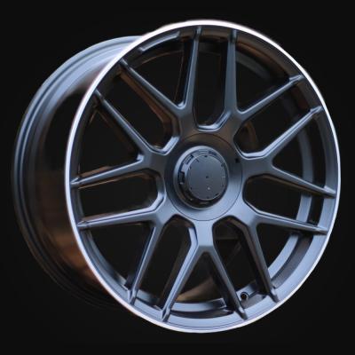 Ratlankis R18x8.5J  5X112  ET  43  66.6  B1258  Black Half Matt+Polished Lip (BLHMPL)  For MER  (Z4+Z6)  ())