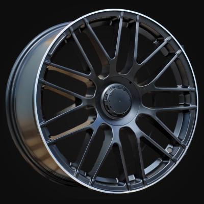 Ratlankis R19x9J  5X112  ET  52  66.6  B1268  Black Half Matt+Polished Lip (BLHMPL)  For MER  (Z3+Z2)  (Rear+Front)