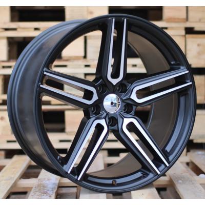 Ratlankis R20x10J  5X112J  ET  38  66.5  B1382  (HX015J)  Black Polished Half Matt (MBHM)  For HAXER  (K7)  ((AKC 110 Eur) Rear+Front)