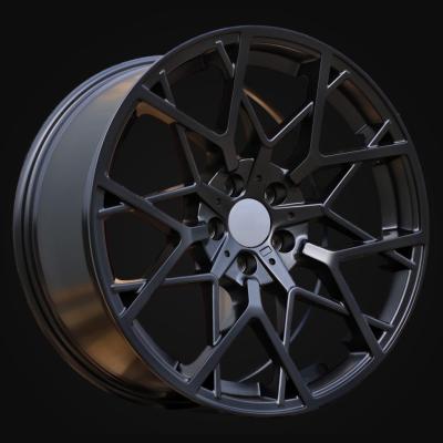 Ratlankis R18x8J  5X120  ET  34  72.6  B1383  Black Half Matt (BLHM)  For BMW  (Z2)  (Rear+Front)