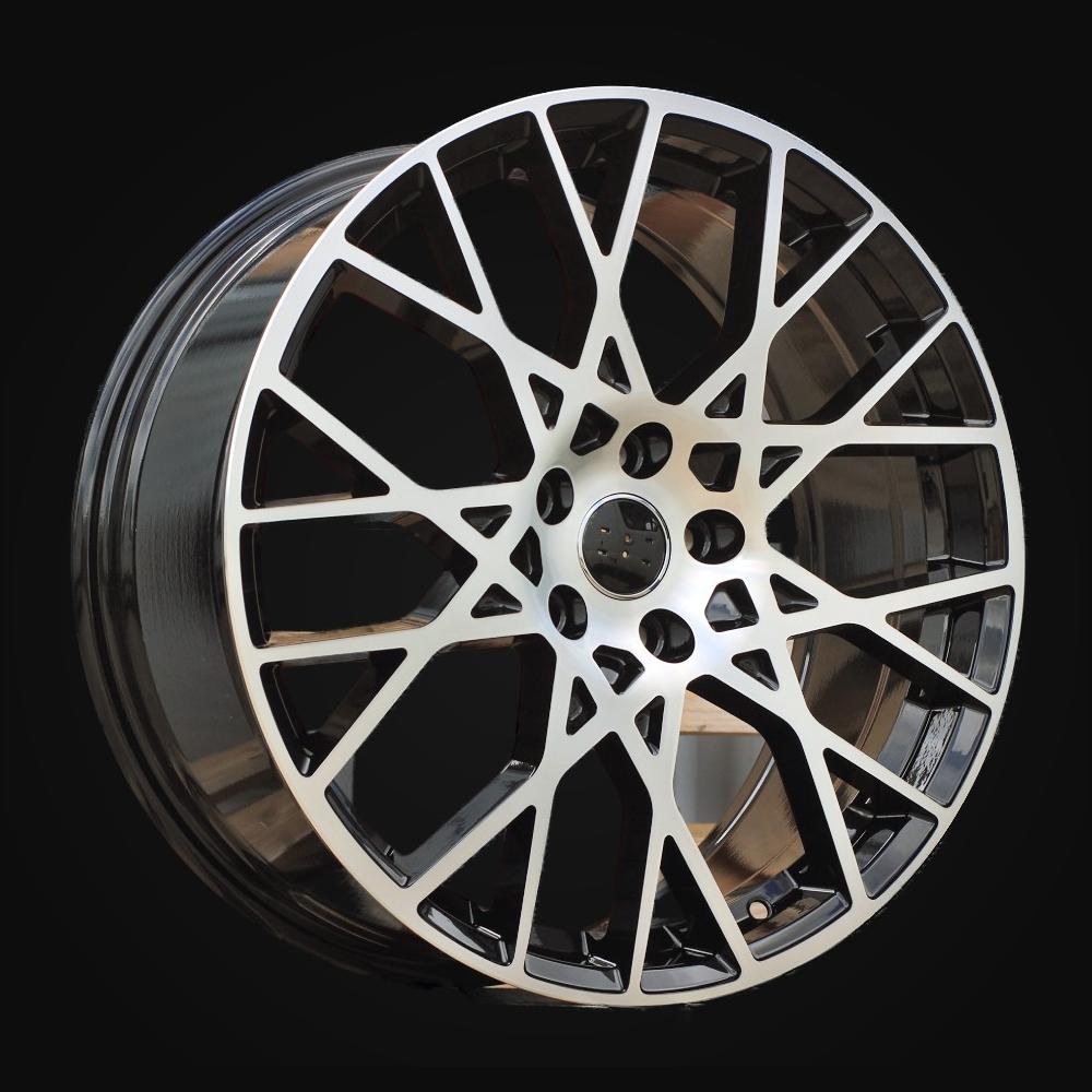 Ratlankis R19x8J  5X112  ET  49  57.1  3S1293  Black Polished (MB)  For AUD  (P+K4)  (HYBRID FORGED New Model)