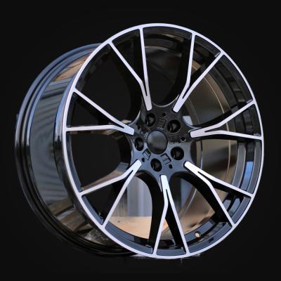 Wheel R19x9.5J  5X112  ET  37  66.6  B1617  (H3217F)  Black Polished (MB)  For BMW  (M)  (HYBRID FORGED Rear+Front)