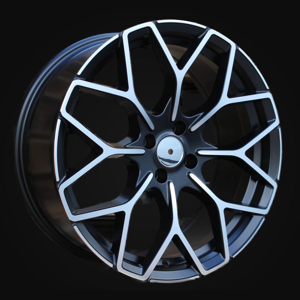 Ratlankis R16x5.5J  4X100  ET  30  60.1  B1449  Black Polished Half Matt (MBHM)  For SMART  (P2+P+Z2)  (HAXER Front+Rear)